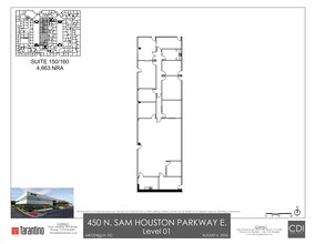 450 N Sam Houston Pky E, Houston, TX à louer Plan de site- Image 1 de 1