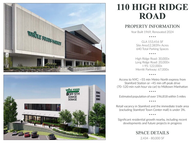 110 High Ridge Rd, Stamford, CT à louer - Photo du bâtiment - Image 3 de 19