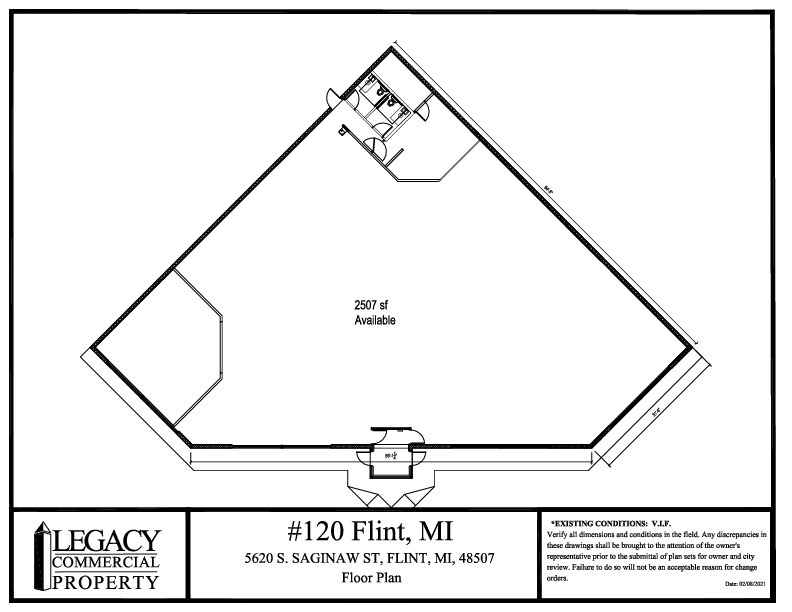 5620 S Saginaw St, Flint, MI for lease Floor Plan- Image 1 of 1