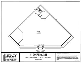 5620 S Saginaw St, Flint, MI for lease Floor Plan- Image 1 of 1