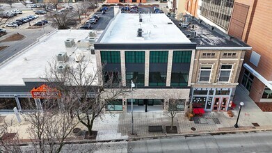 205-209 N Neil St, Champaign, IL for lease Aerial- Image 2 of 15
