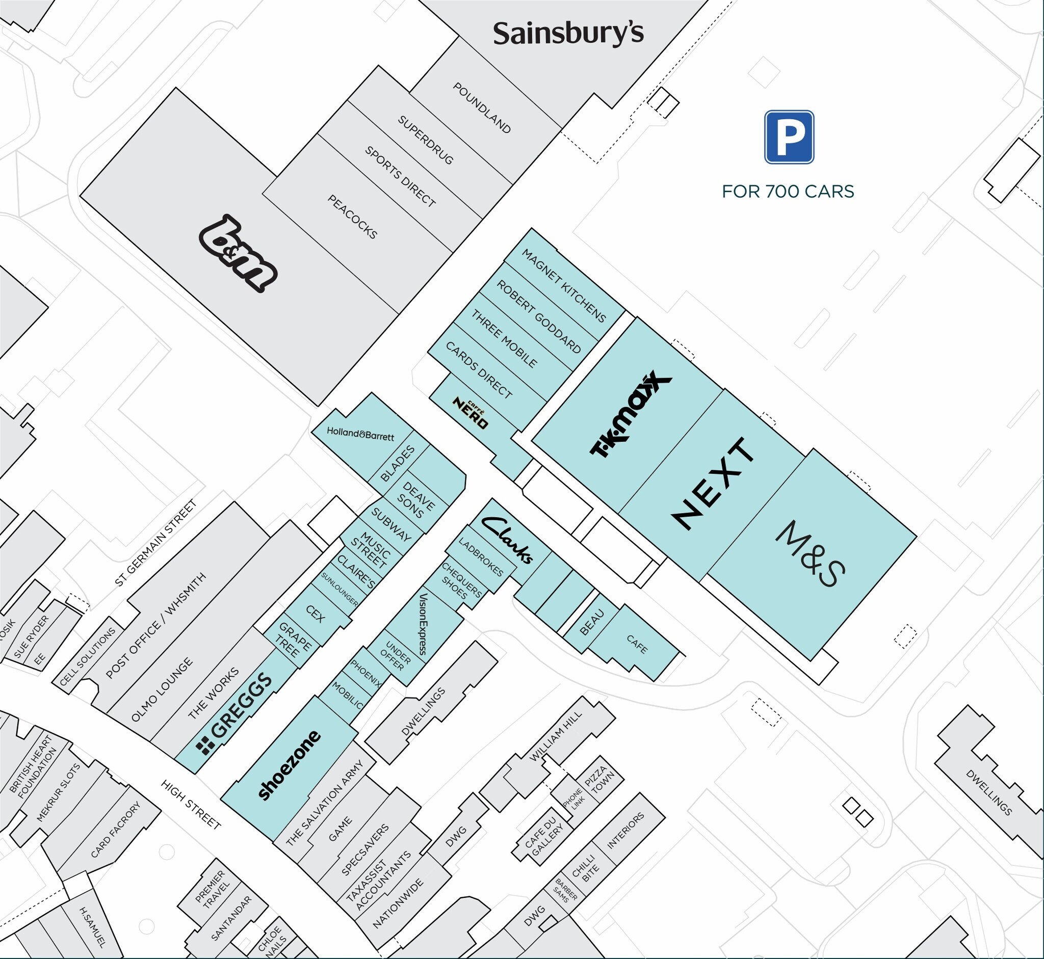 Chequers Ct, Huntingdon à louer Plan de site- Image 1 de 1