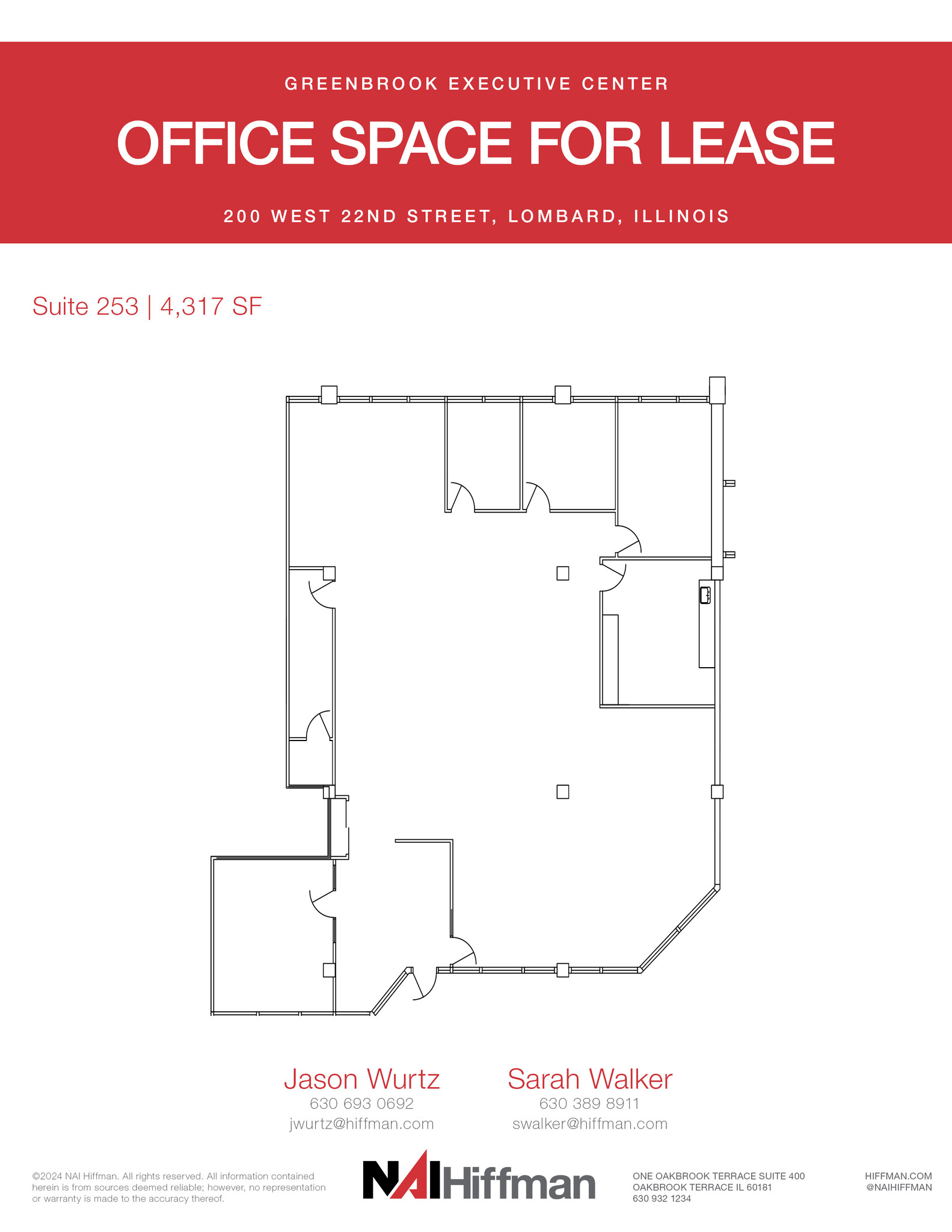 200 W 22nd St, Lombard, IL à louer Plan d  tage- Image 1 de 1