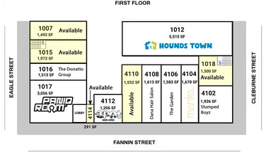 4104-4118 Fannin St, Houston, TX à louer Plan de site- Image 1 de 1