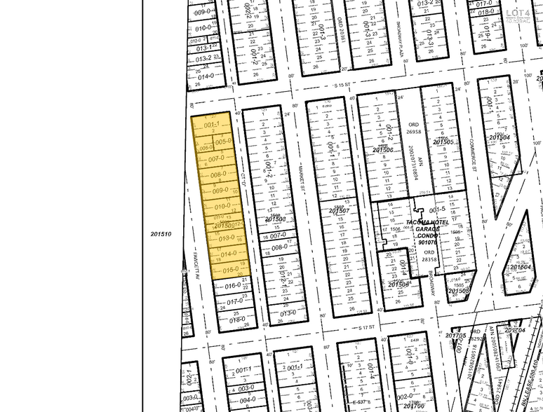 1517 Fawcett Ave, Tacoma, WA for sale - Plat Map - Image 2 of 2