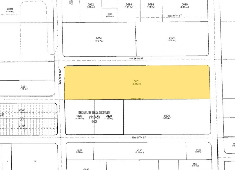 7200-7384 NW 56th St, Miami, FL à vendre - Plan cadastral - Image 3 de 24