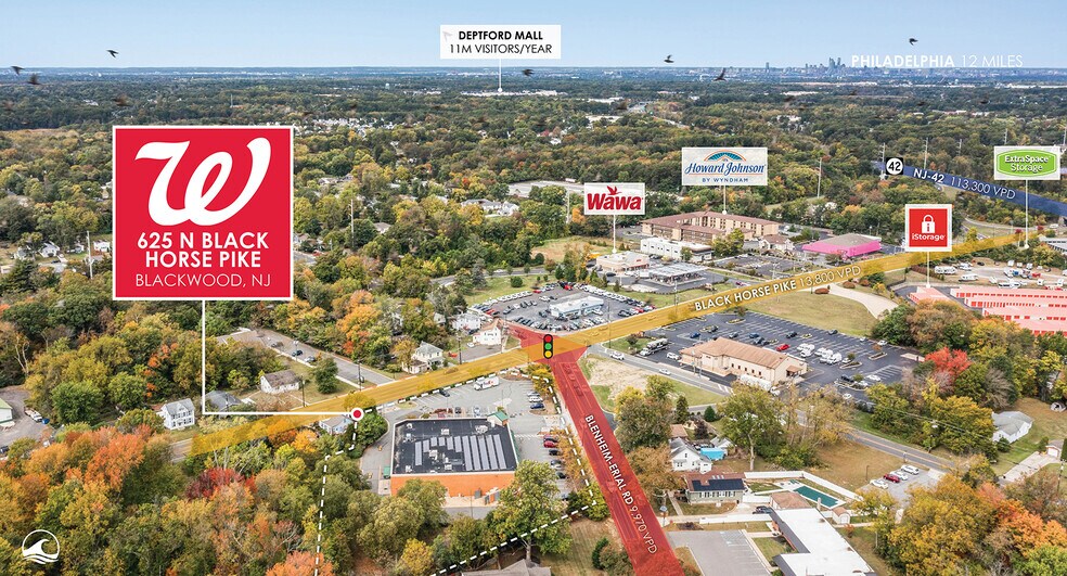 625 N Black Horse Pike, Blackwood, NJ à vendre - Photo du bâtiment - Image 2 de 4