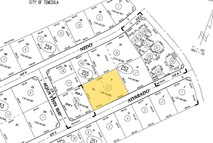 42066 Avenida Alvarado, Temecula, CA for lease - Plat Map - Image 2 of 4