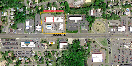 3250-3253 State Route 35, Hazlet, NJ - aerial  map view