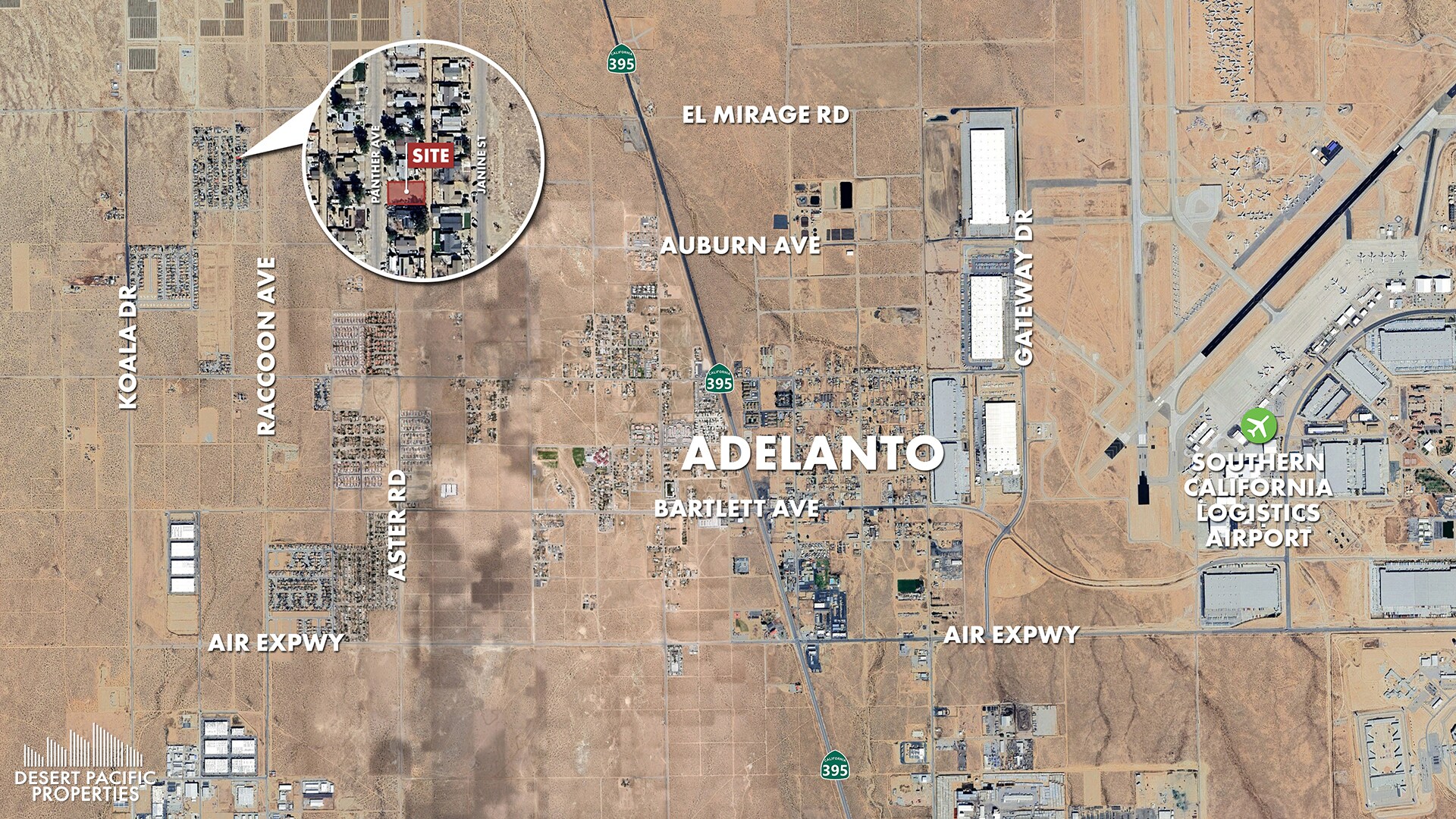 19031 Panther Ave, Adelanto, CA for sale Aerial- Image 1 of 2