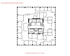 1243 Islington Ave, Toronto, ON for lease Floor Plan- Image 1 of 1