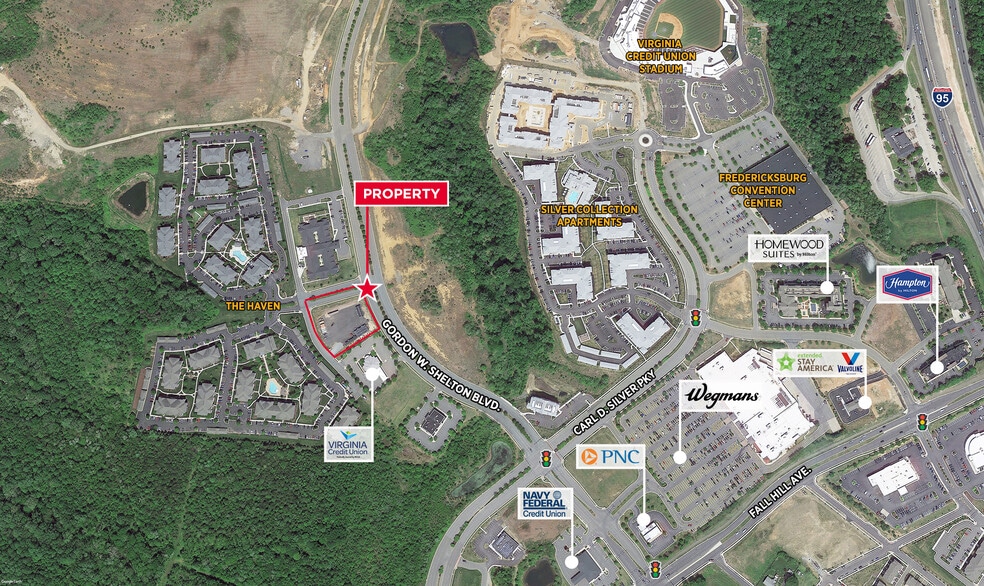 2200 Gordon W. Shelton blvd, Fredericksburg, VA à vendre - Aérien - Image 2 de 2