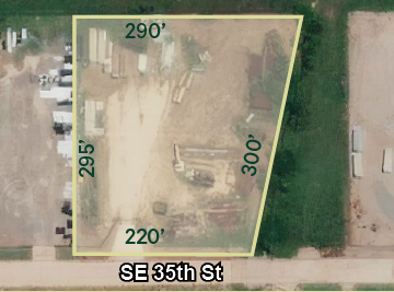 SE 35th Street & Valley Park Dr, El Reno, OK for lease - Aerial - Image 2 of 3