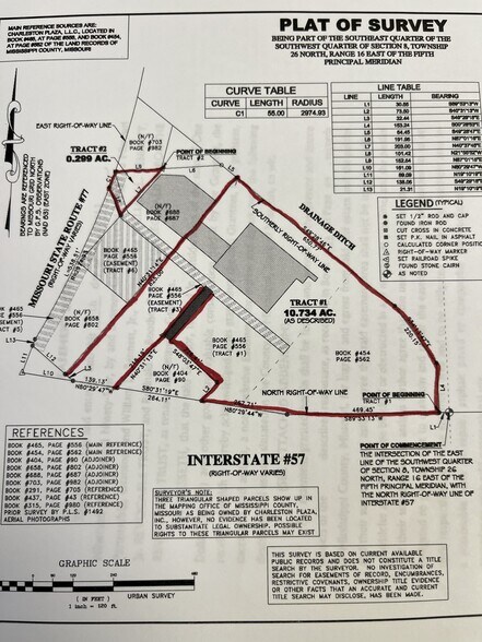 3, 5, 7, 9 Charleston Plaza, Charleston, MO for sale - Plat Map - Image 1 of 7