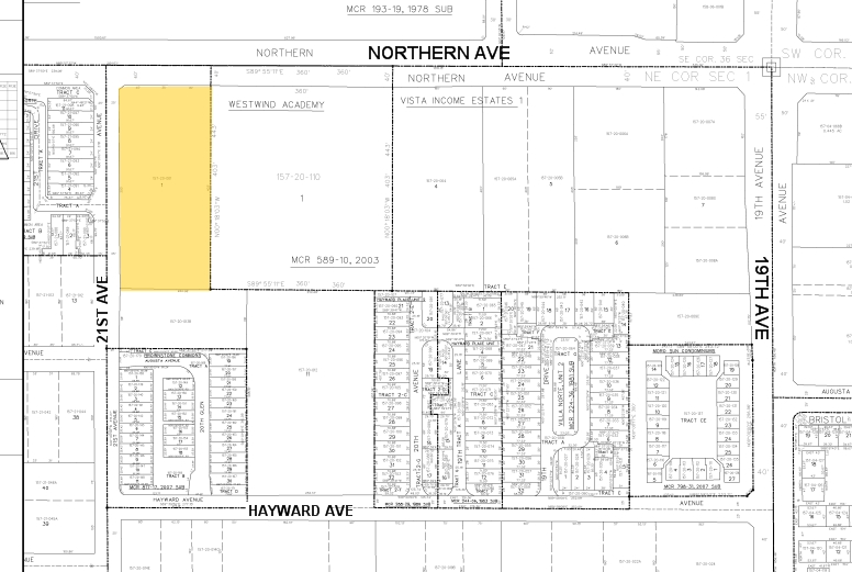 2051 W Northern Ave, Phoenix, AZ for lease - Plat Map - Image 2 of 20