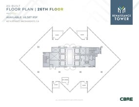 801 K St, Sacramento, CA à louer Plan d’étage- Image 1 de 1