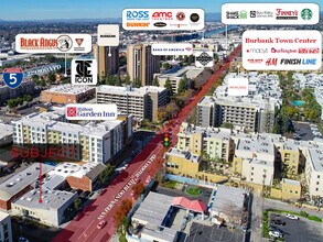 449 S San Fernando Blvd, Burbank, CA - AÉRIEN  Vue de la carte - Image1