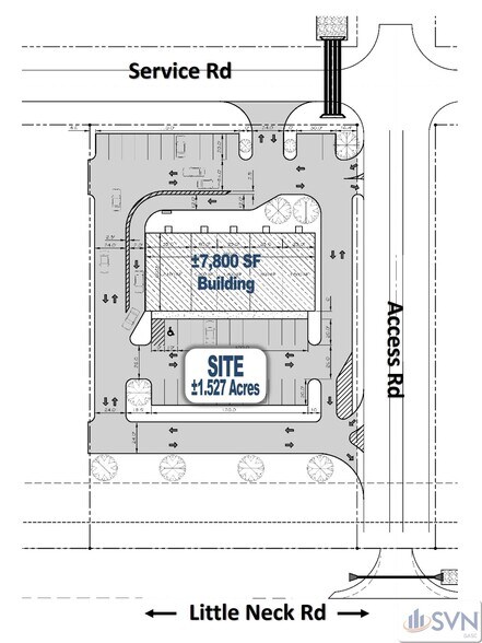 2840 Little Neck Rd, Bloomingdale, GA à louer - Plan de site - Image 3 de 13