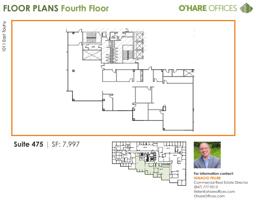 1011 E Touhy Ave, Des Plaines, IL à louer Plan d’étage- Image 1 de 1