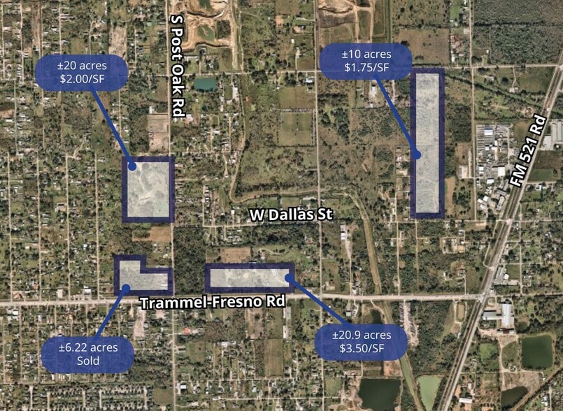 S Post Oak Rd, Fresno, TX for sale - Building Photo - Image 2 of 3