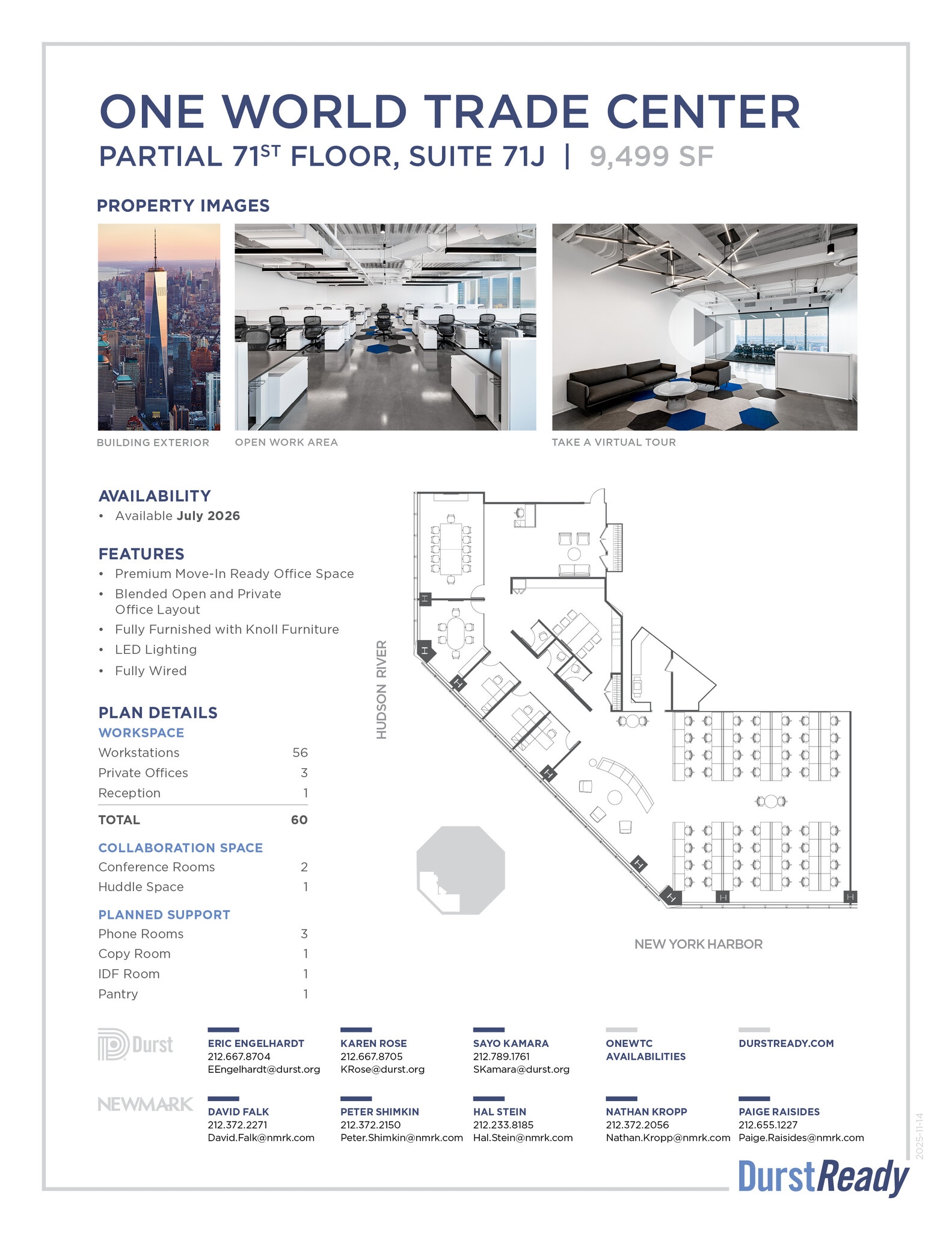 One World Trade Center, New York, NY à louer Photo intérieure- Image 1 de 1