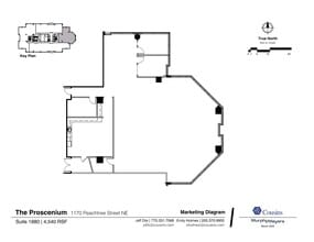 1170 Peachtree St, Atlanta, GA for lease Site Plan- Image 1 of 2