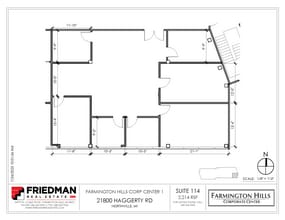 21800 Haggerty Rd, Northville, MI for lease Floor Plan- Image 1 of 2