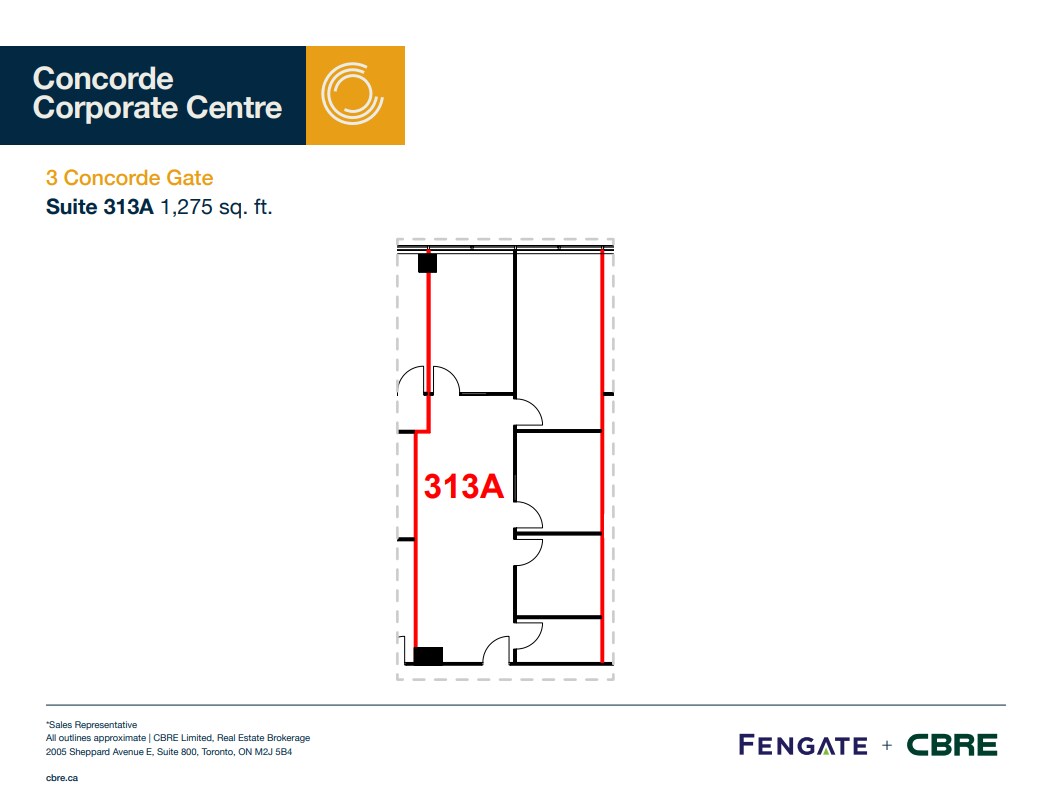 3 Concorde Gate, Toronto, ON for lease Floor Plan- Image 1 of 1
