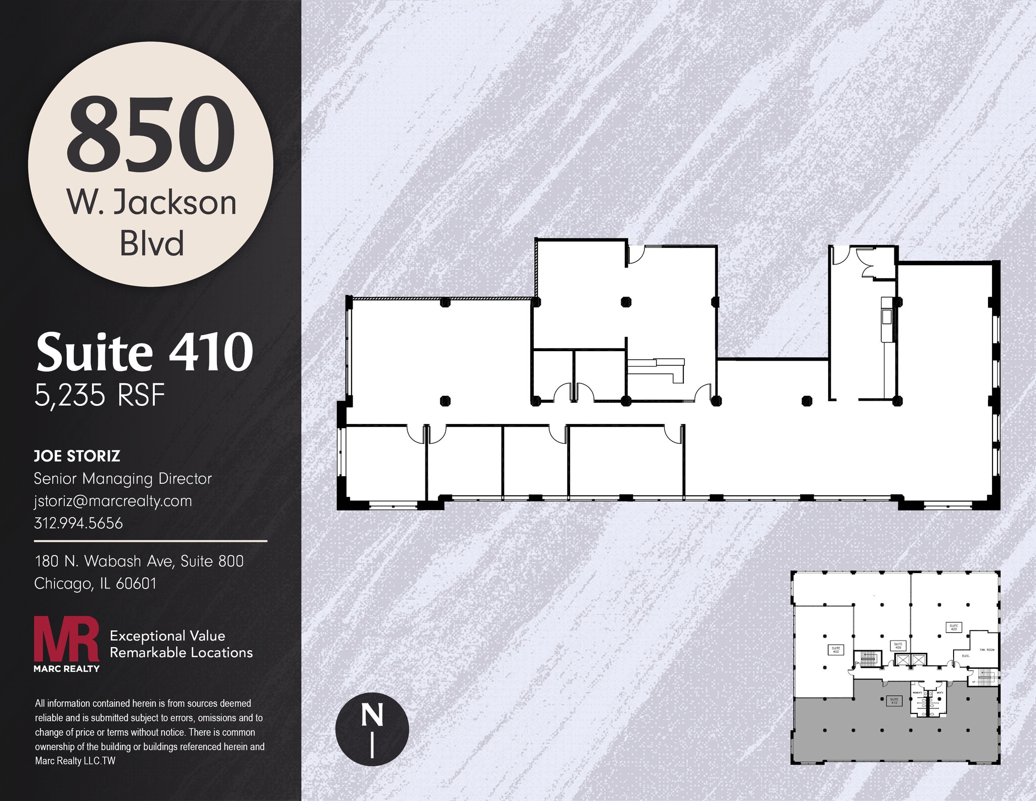 850 W Jackson Blvd, Chicago, IL for lease Floor Plan- Image 1 of 14