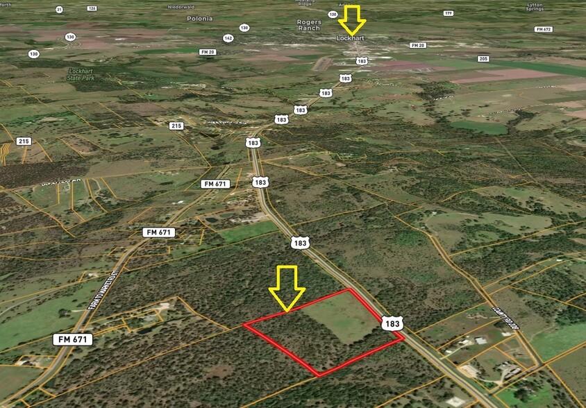 S Hwy 183, Lockhart, TX for sale - Plat Map - Image 2 of 14