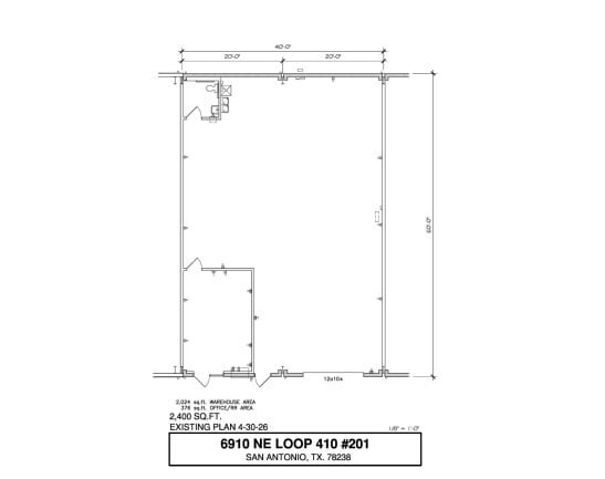 6910 NE Loop 410, San Antonio, TX for lease Floor Plan- Image 1 of 1