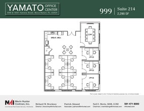 999-1001 W Yamato Rd, Boca Raton, FL à louer Plan d’étage- Image 1 de 8