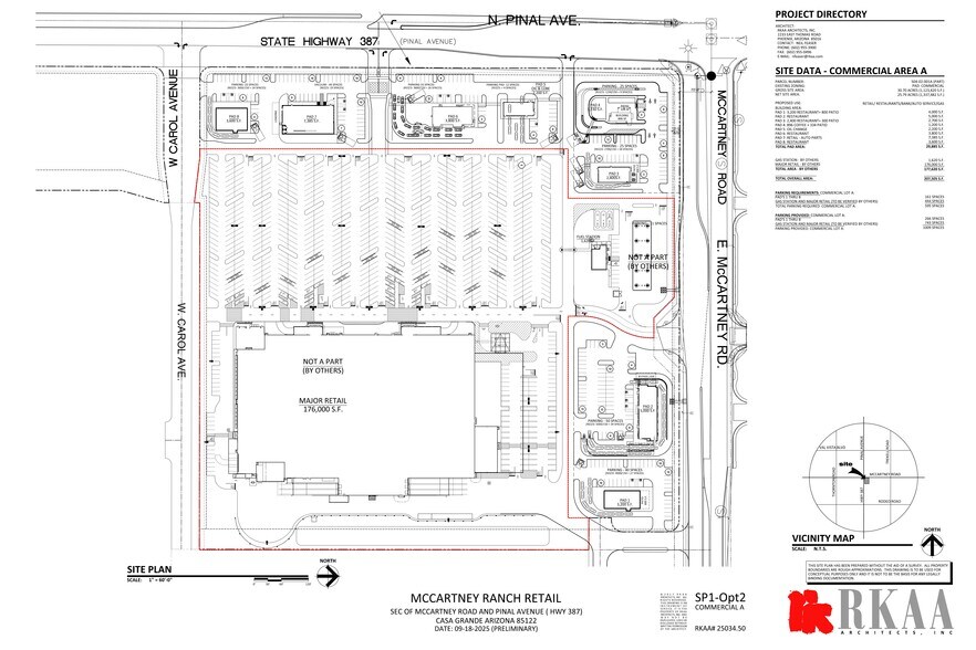 SEC Pinal Ave & McCartney Rd, Casa Grande, AZ à louer - Plan de site - Image 2 de 2