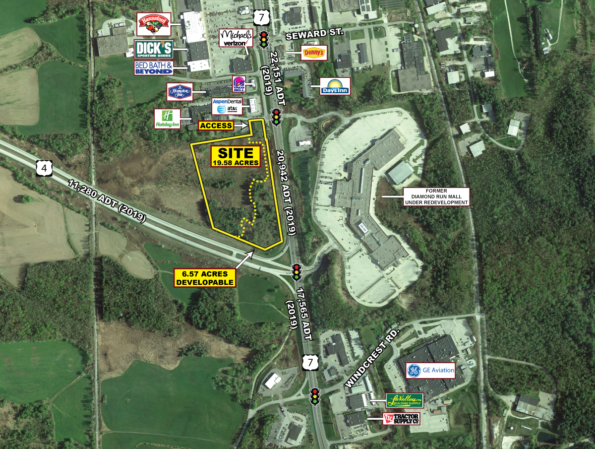 500 US Route 7, Rutland, VT for sale Aerial- Image 1 of 1