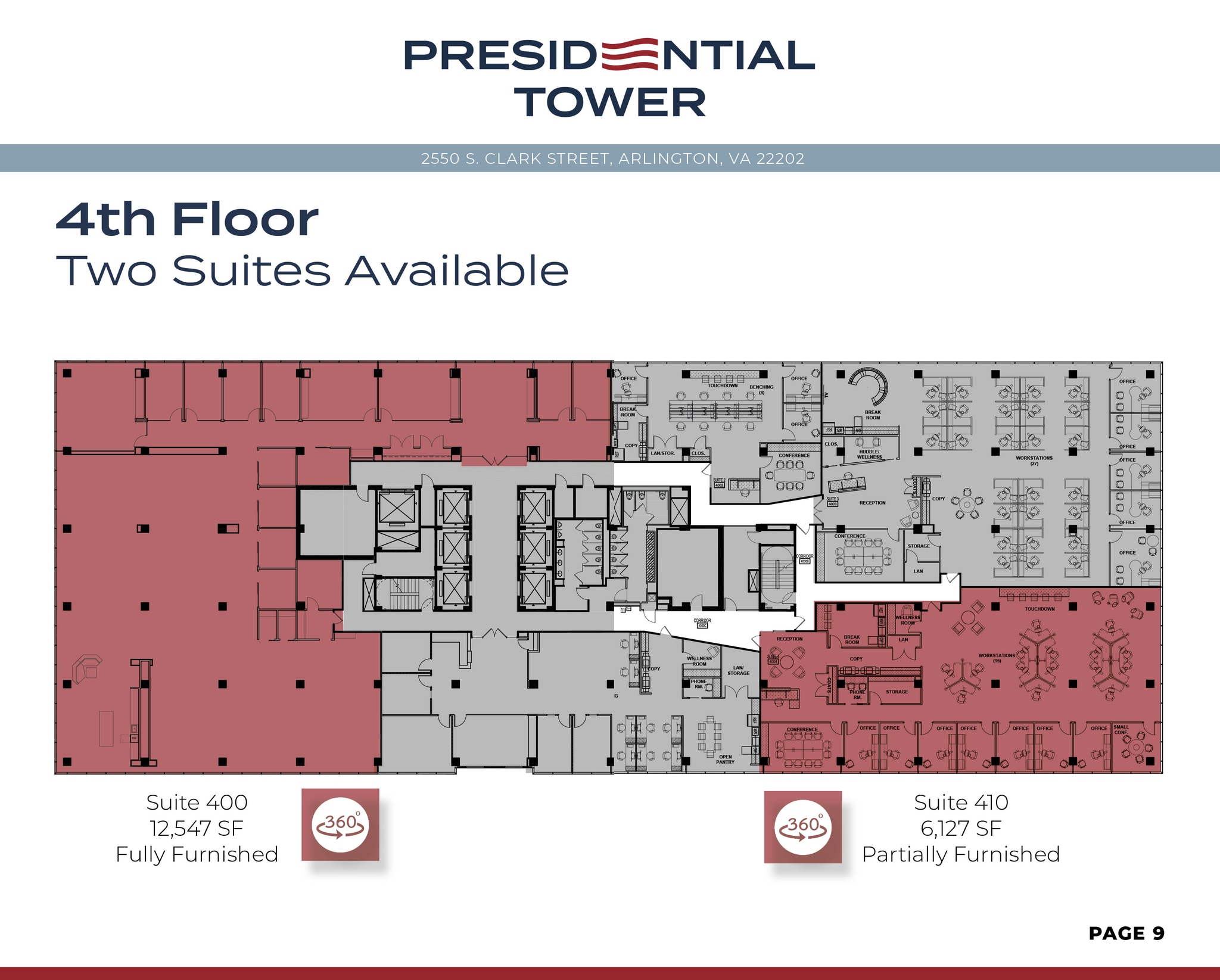 2550 S Clark St, Arlington, VA à louer Plan d’étage- Image 1 de 1