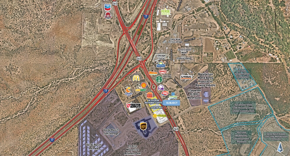 S/SWC I-17 & SR 260, Camp Verde, AZ for lease - Building Photo - Image 1 of 4