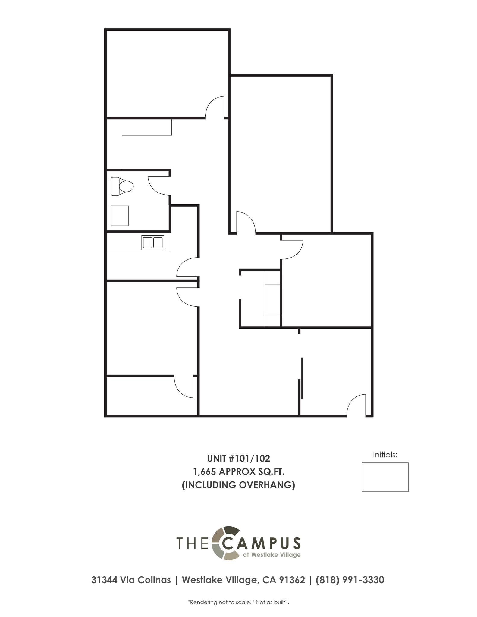 31304-31348 Via Colinas, Westlake Village, CA à louer Plan d’étage- Image 1 de 8