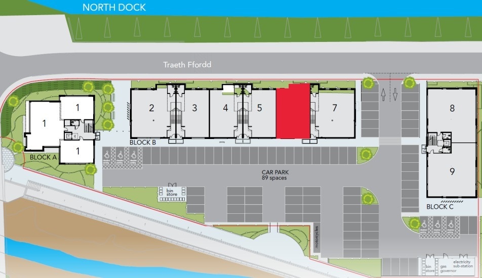 North Dock, Llanelli for lease - Site Plan - Image 2 of 11