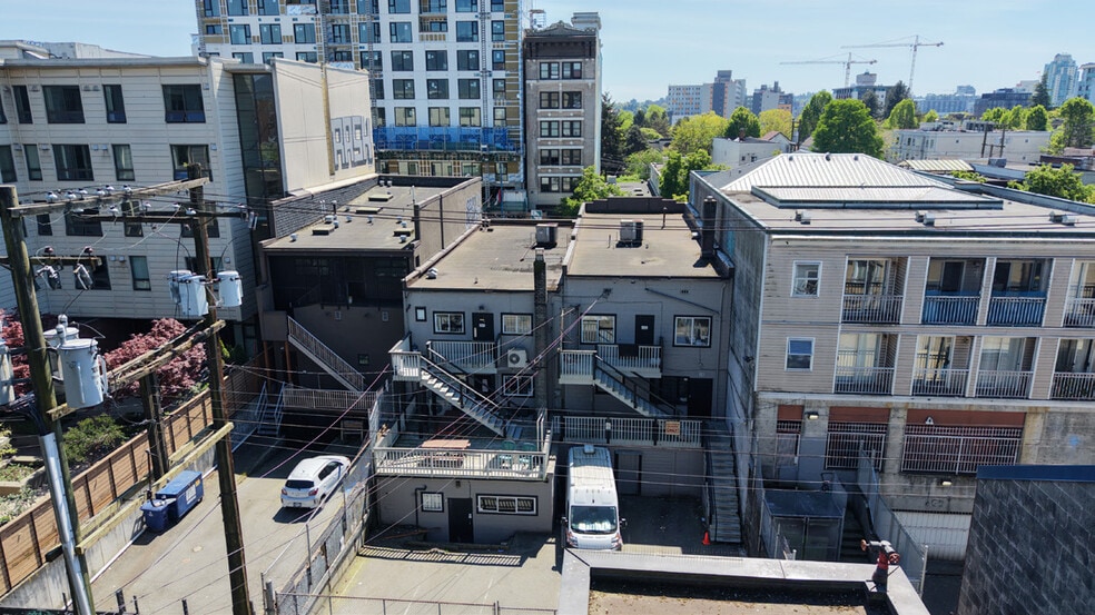 449-455 E Hastings St, Vancouver, BC for lease - Aerial - Image 3 of 4
