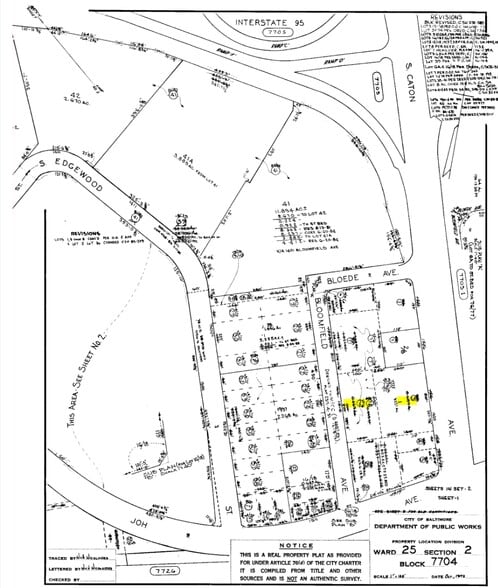 1520 S Caton Ave, Baltimore, MD for lease - Plat Map - Image 3 of 3