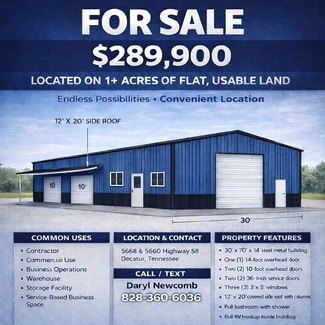 More details for 5660-5668 State Highway 58 S, Decatur, TN - Flex for Sale