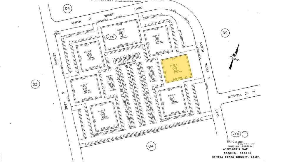 355 N Wiget Ln, Walnut Creek, CA à louer - Plan cadastral - Image 2 de 6