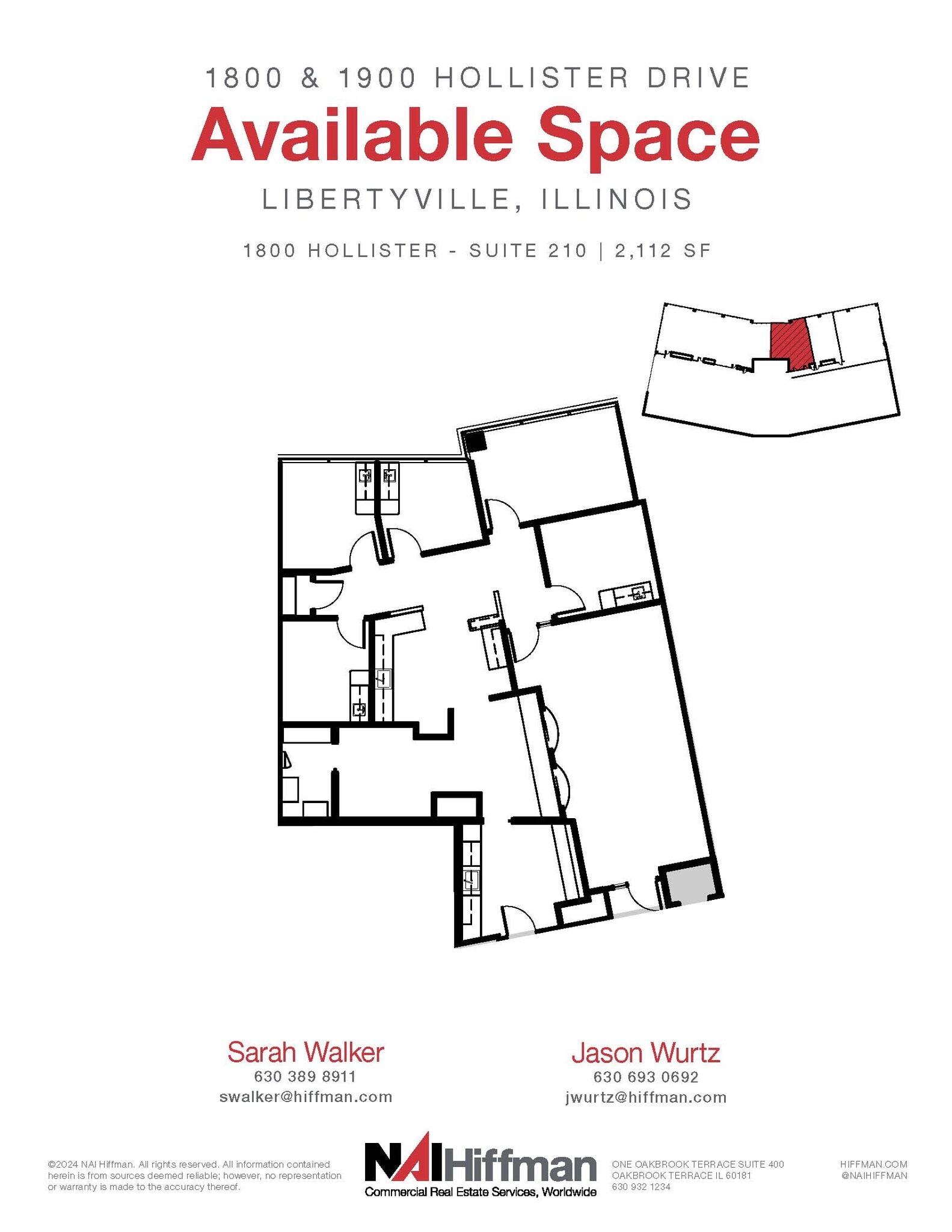 1900 Hollister Dr, Libertyville, IL for lease Floor Plan- Image 1 of 1