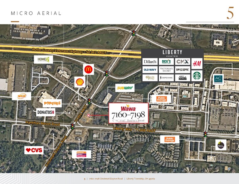 7160-7198 Cincinnati Dayton Rd, Liberty Township, OH à vendre - Aérien - Image 2 de 6
