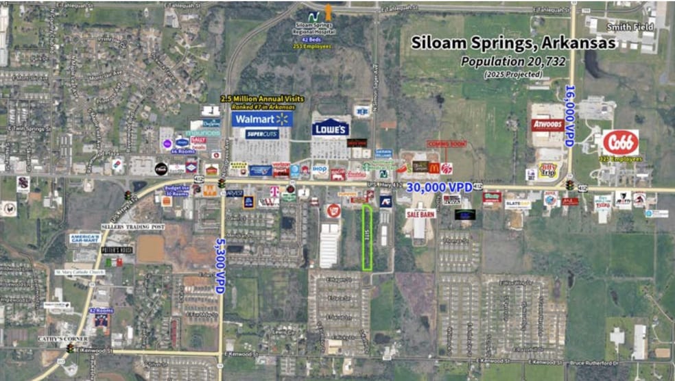 4.14 Acres US Hwy 412 E & Simon Sager Ave, Siloam Springs, AR à vendre - Photo du bâtiment - Image 2 de 8