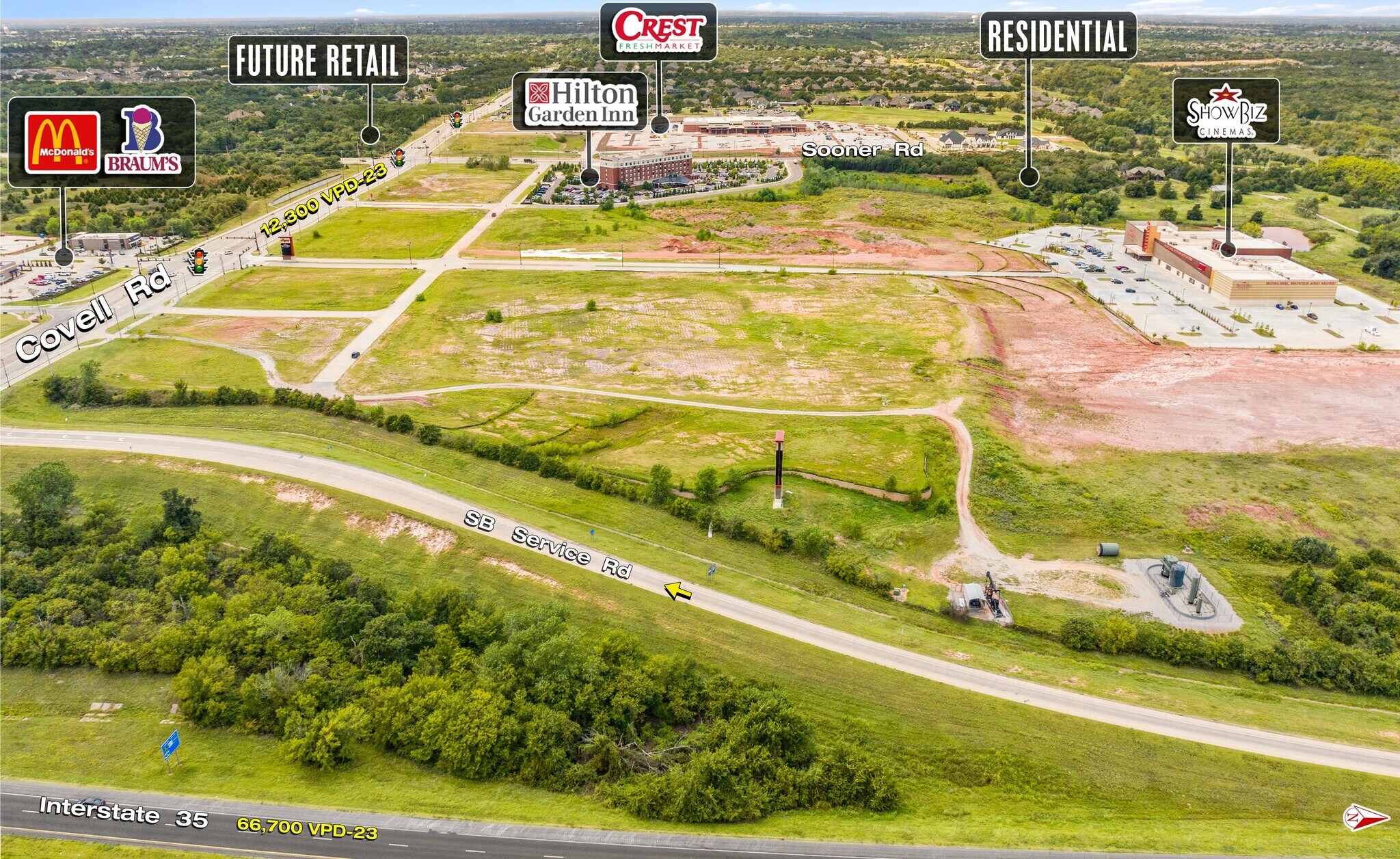 NWC of I-35 & Covell Rd, Edmond, OK 73034, Edmond, OK à louer Photo du bâtiment- Image 1 de 2