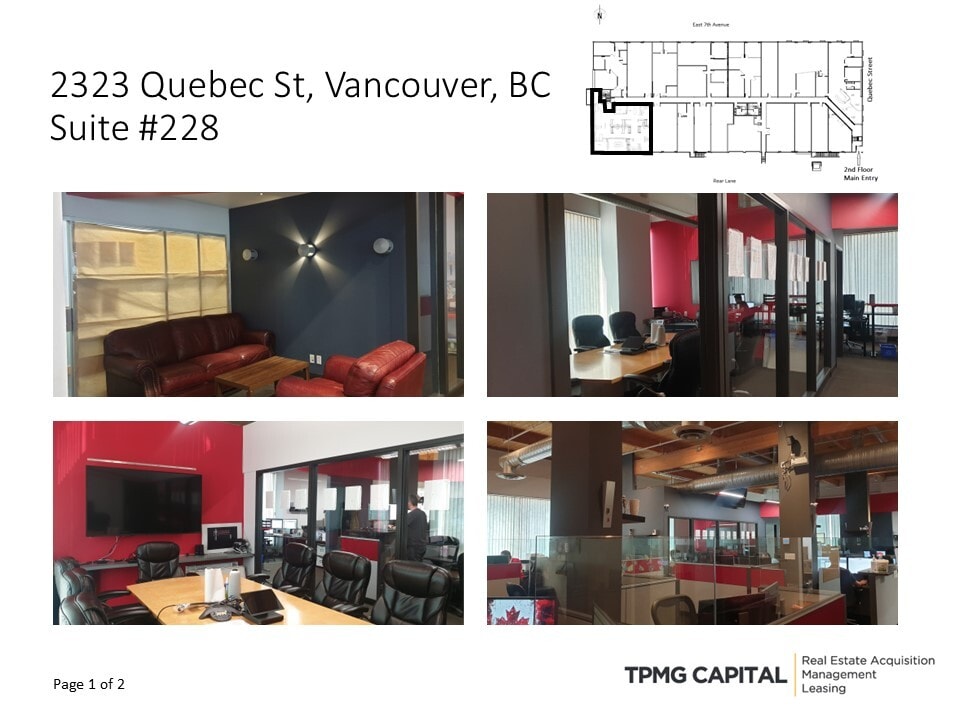 2323 Quebec St, Vancouver, BC à louer Photo intérieure- Image 1 de 3