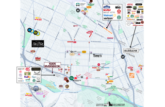 10205 Riverside Dr, Toluca Lake, CA - AERIAL  map view