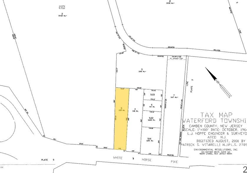 196 White Horse Pike, Atco, NJ à vendre - Plan cadastral - Image 2 de 2