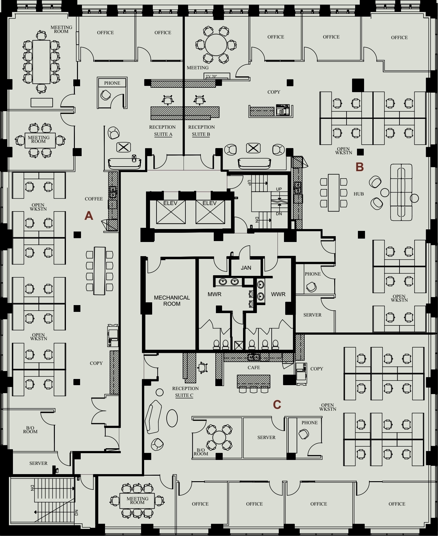 119 6th Ave SW, Calgary, AB for lease Floor Plan- Image 1 of 2